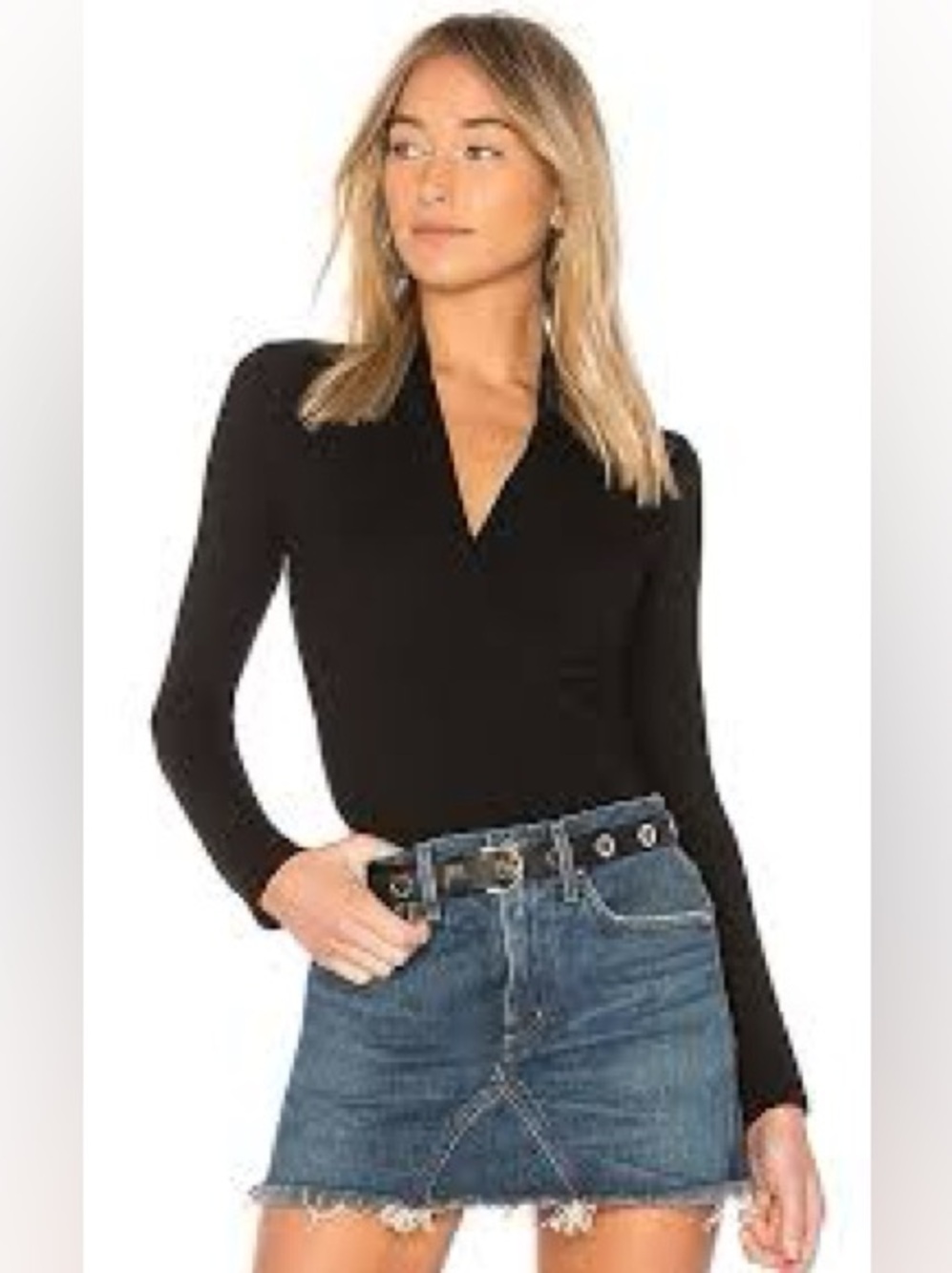 Enza Costa Ballet Blouse in Black